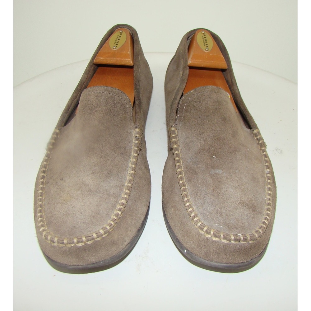 Frye and Co Driving Loafers Men's 10.5 Brown Suede Comfort Slip On Loafers  DB3